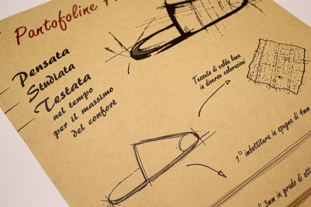 Pantofoline Artigianali SCOZZESE BLU bordatura BLU NOTTE